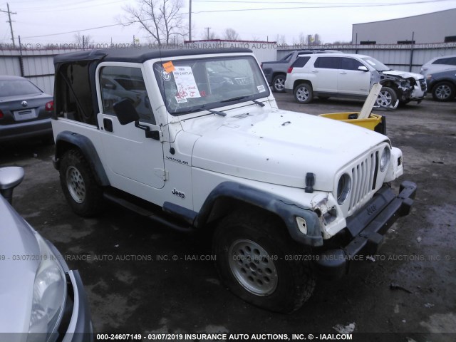 1J4FY29P2WP705889 - 1998 JEEP WRANGLER / TJ SE WHITE photo 1