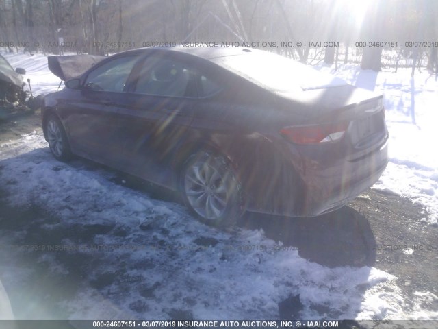 1C3CCCBB0GN142323 - 2016 CHRYSLER 200 S MAROON photo 3