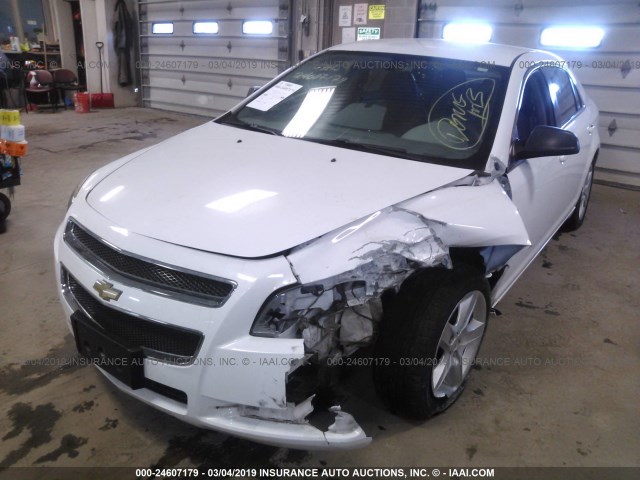1G1ZA5E03CF277472 - 2012 CHEVROLET MALIBU LS WHITE photo 2