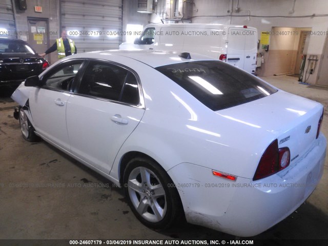 1G1ZA5E03CF277472 - 2012 CHEVROLET MALIBU LS WHITE photo 3