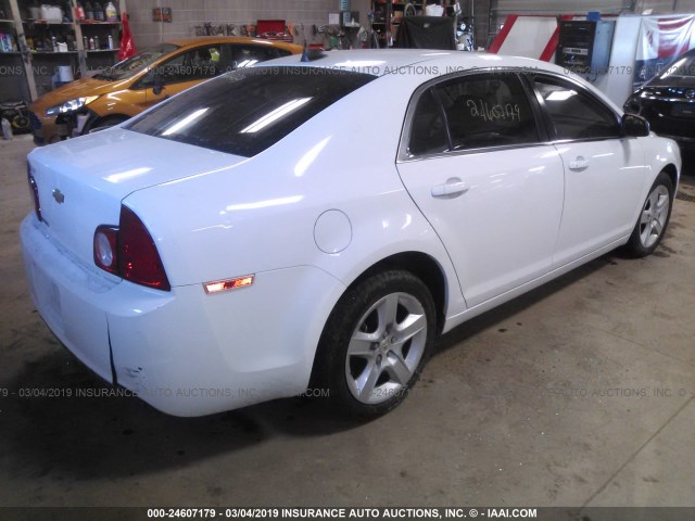 1G1ZA5E03CF277472 - 2012 CHEVROLET MALIBU LS WHITE photo 4