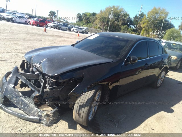 JN1CV6AR3BM411244 - 2011 INFINITI G37 BLACK photo 2