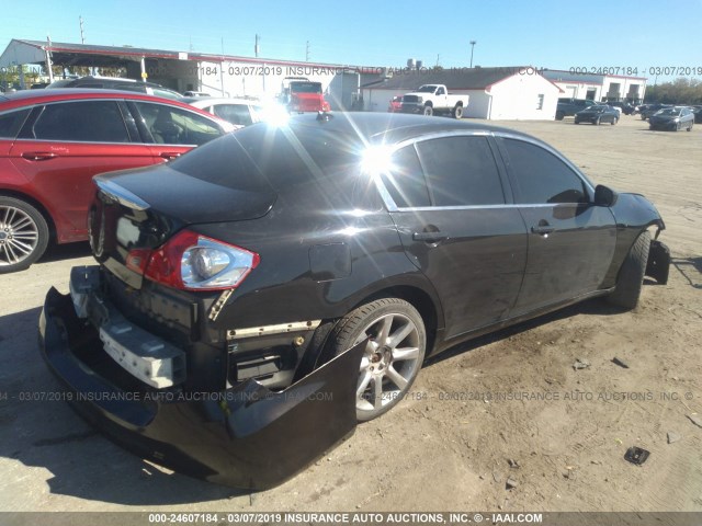 JN1CV6AR3BM411244 - 2011 INFINITI G37 BLACK photo 4