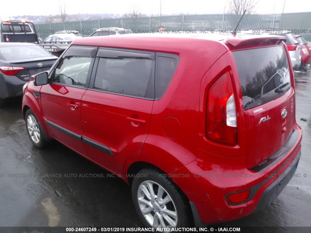 KNDJT2A6XC7445688 - 2012 KIA SOUL +/!/SPORT RED photo 3