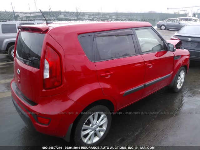 KNDJT2A6XC7445688 - 2012 KIA SOUL +/!/SPORT RED photo 4