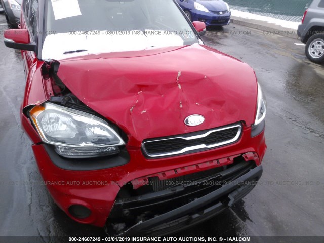 KNDJT2A6XC7445688 - 2012 KIA SOUL +/!/SPORT RED photo 6