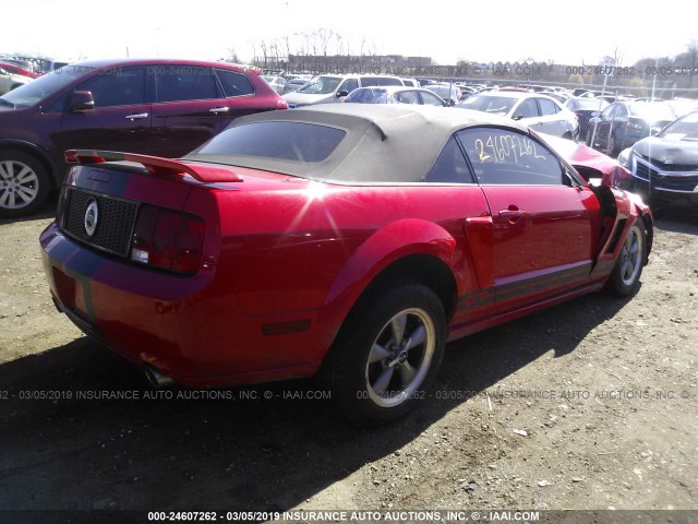 1ZVHT85HX65103295 - 2006 FORD MUSTANG GT RED photo 4