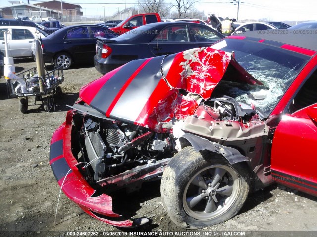 1ZVHT85HX65103295 - 2006 FORD MUSTANG GT RED photo 6