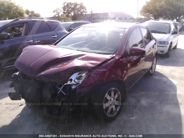 3N1AB61E67L654786 - 2007 NISSAN SENTRA 2.0/2.0S/2.0SL RED photo 2