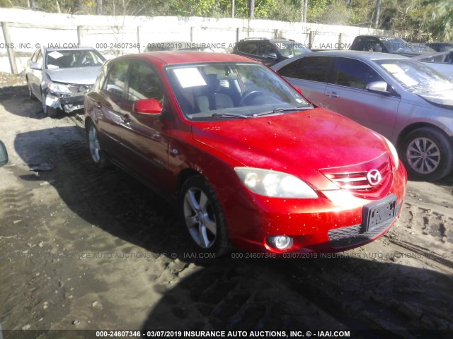 JM1BK143661458318 - 2006 MAZDA 3 HATCHBACK RED photo 1