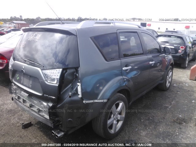 JA4MS41X07U004237 - 2007 MITSUBISHI OUTLANDER XLS GRAY photo 4