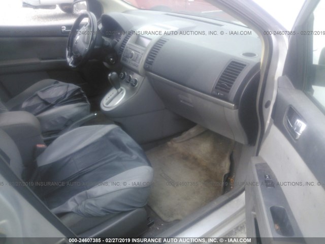 3N1AB61E09L647772 - 2009 NISSAN SENTRA 2.0/2.0S/2.0SL SILVER photo 5