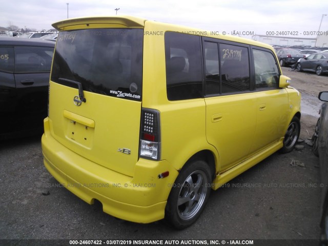 JTLKT324254014567 - 2005 TOYOTA SCION XB 黄色 照片 4