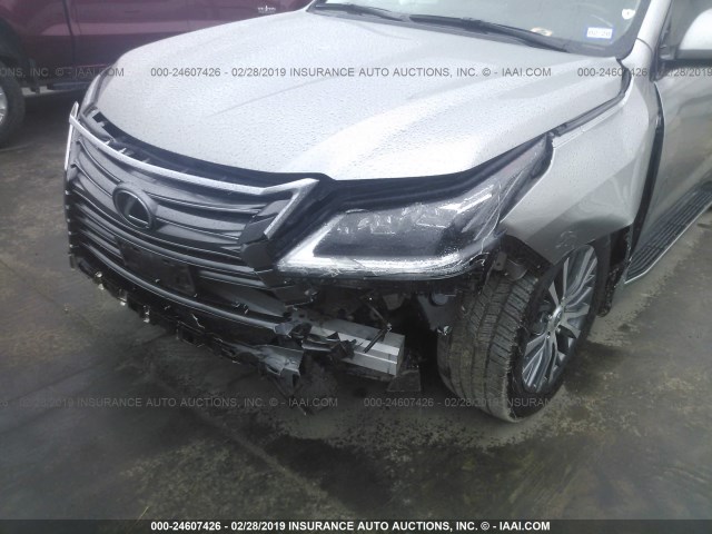 JTJHY7AXXH4232476 - 2017 LEXUS LX 570 SILVER photo 6