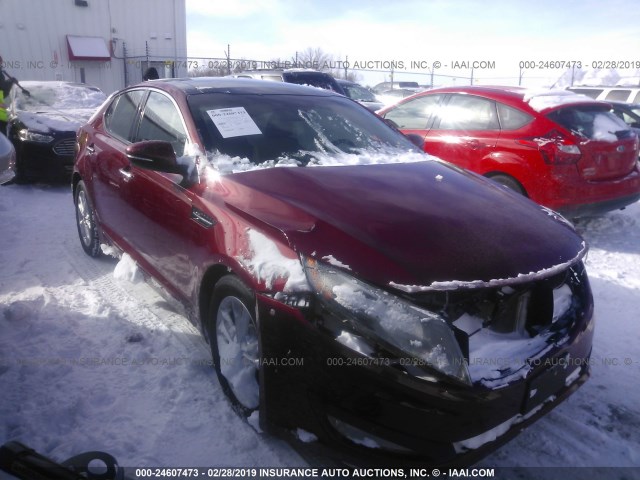 KNAGN4A64B5109784 - 2011 KIA OPTIMA EX/SX RED photo 1