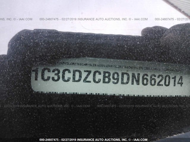 1C3CDZCB9DN662014 - 2013 DODGE AVENGER SXT WHITE photo 9