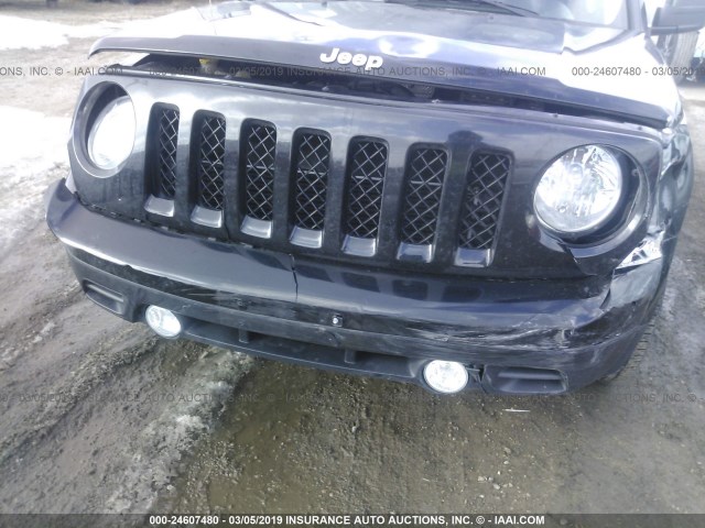 1C4NJPFA9CD605045 - 2012 JEEP PATRIOT LATITUDE BLACK photo 6