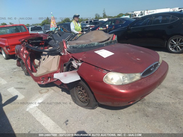 3FAFP6636YM112309 - 2000 FORD CONTOUR SE BURGUNDY photo 1