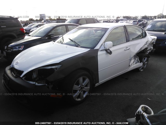 JTHBA30G255062772 - 2005 LEXUS ES 330 WHITE photo 2