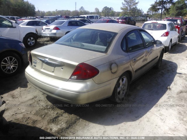 1FAFP5525YA170279 - 2000 FORD TAURUS SES GOLD photo 4