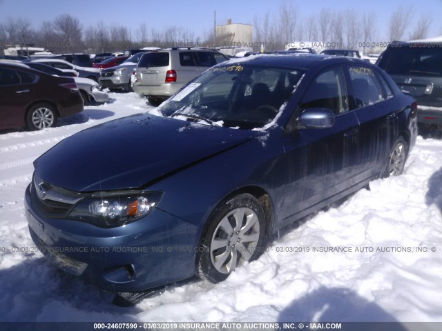 JF1GE6A66BH509588 - 2011 SUBARU IMPREZA 2.5I BLUE photo 2