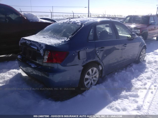 JF1GE6A66BH509588 - 2011 SUBARU IMPREZA 2.5I BLUE photo 4