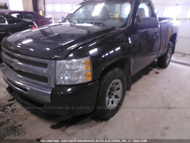 1GCEK14X39Z163103 - 2009 CHEVROLET SILVERADO K1500 BLACK photo 2