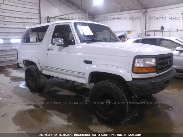 1FMEU15H2TLA52582 - 1996 FORD BRONCO U100 WHITE photo 1