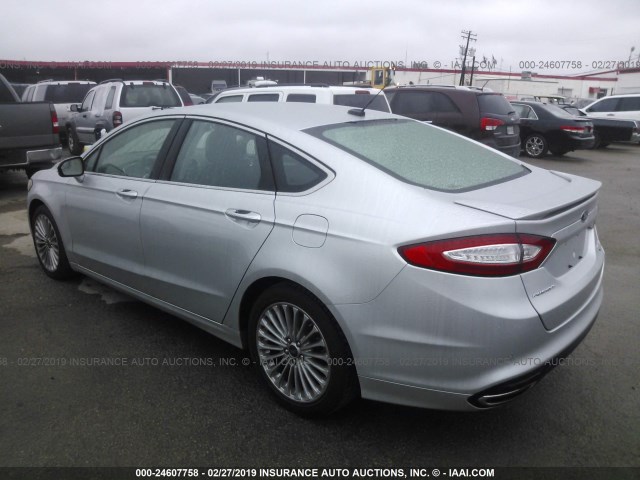 3FA6P0K94GR218072 - 2016 FORD FUSION TITANIUM SILVER photo 3