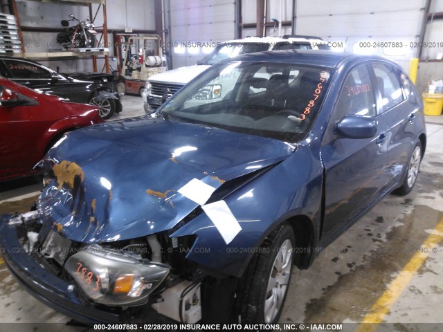 JF1GH6A69BH804580 - 2011 SUBARU IMPREZA 2.5I BLUE photo 2