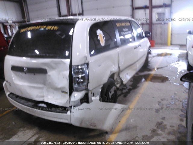 2D4RN1AE2AR217228 - 2010 DODGE GRAND CARAVAN C/V WHITE photo 4