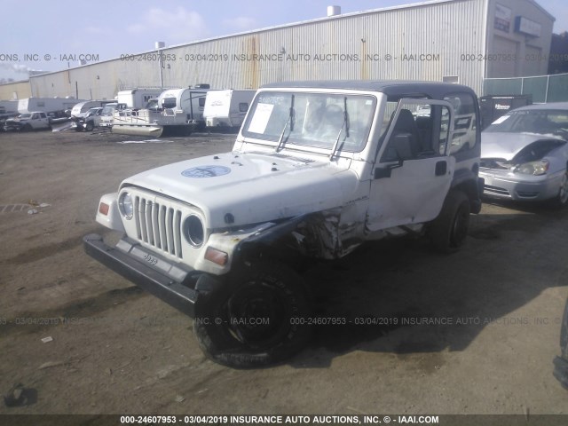 1J4FY29P4VP411442 - 1997 JEEP WRANGLER / TJ SE WHITE photo 2