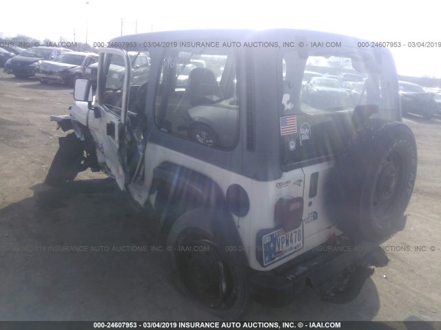 1J4FY29P4VP411442 - 1997 JEEP WRANGLER / TJ SE WHITE photo 3