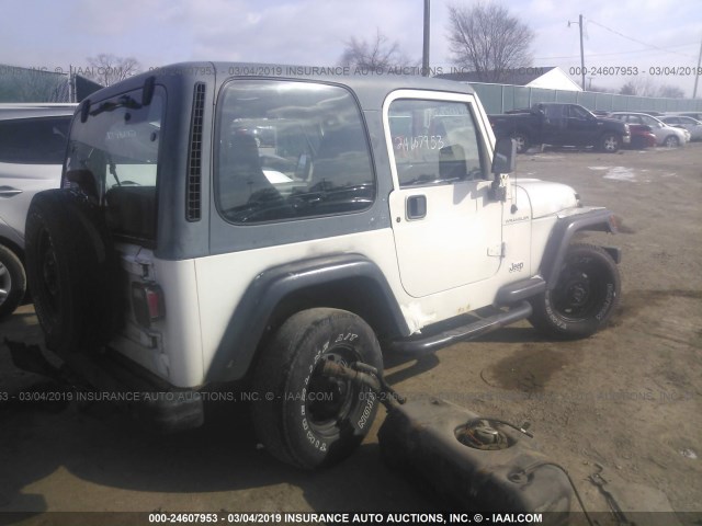 1J4FY29P4VP411442 - 1997 JEEP WRANGLER / TJ SE WHITE photo 4