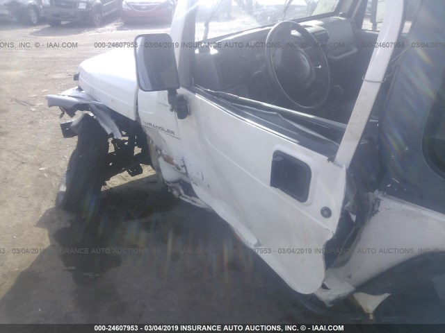 1J4FY29P4VP411442 - 1997 JEEP WRANGLER / TJ SE WHITE photo 6