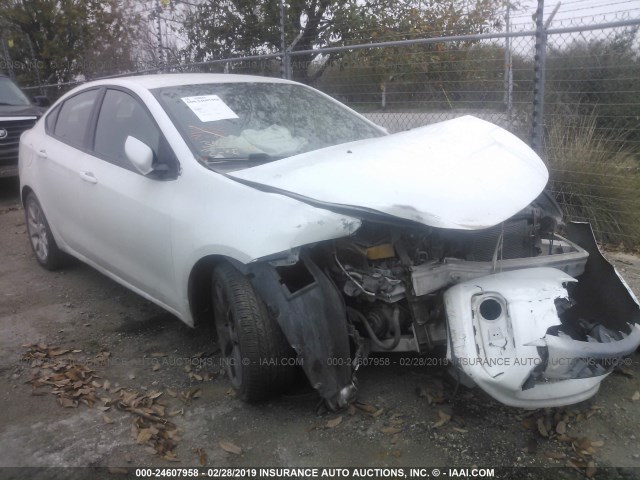 1C3CDFBA9DD204762 - 2013 DODGE DART SXT WHITE photo 1