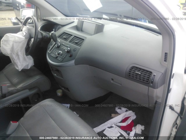 5N1BV28UX7N138778 - 2007 NISSAN QUEST S/SE/SL WHITE photo 5