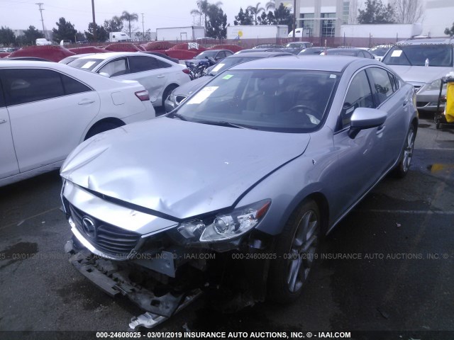 JM1GJ1V5XG1452225 - 2016 MAZDA 6 TOURING SILVER photo 2