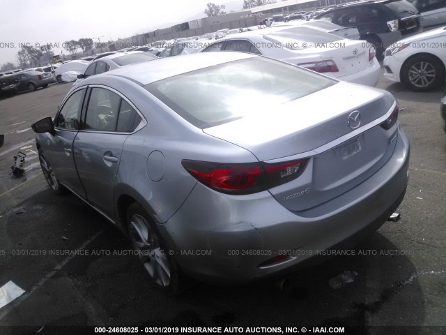 JM1GJ1V5XG1452225 - 2016 MAZDA 6 TOURING SILVER photo 3