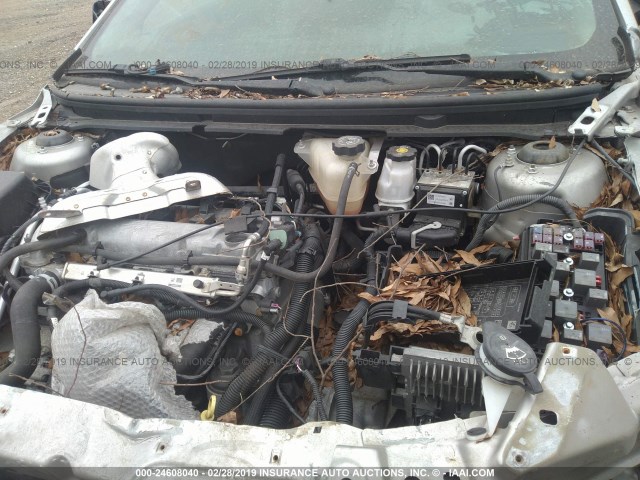 1G1ZH57B78F230706 - 2008 CHEVROLET MALIBU 1LT SILVER photo 10