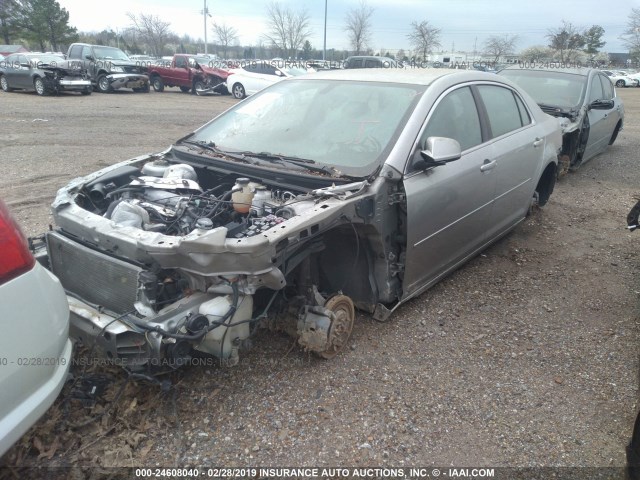 1G1ZH57B78F230706 - 2008 CHEVROLET MALIBU 1LT SILVER photo 2