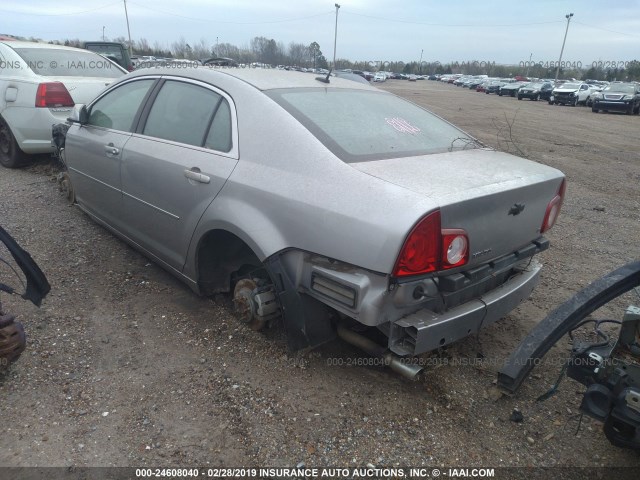 1G1ZH57B78F230706 - 2008 CHEVROLET MALIBU 1LT SILVER photo 3