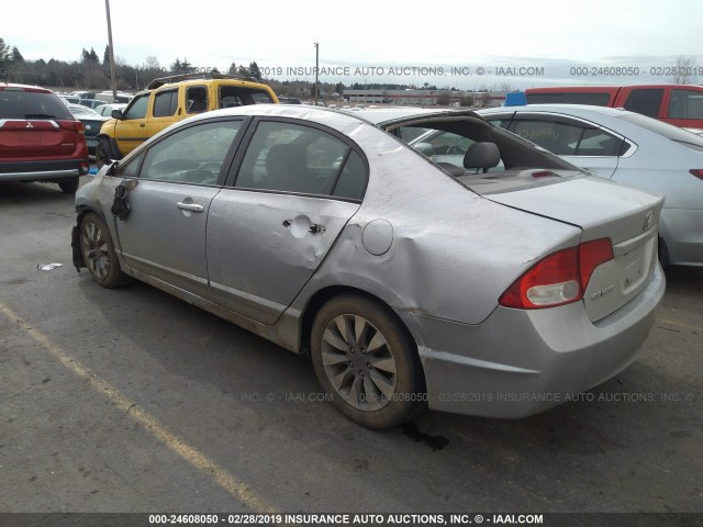 2HGFA1F94BH521483 - 2011 HONDA CIVIC EXL SILVER photo 3