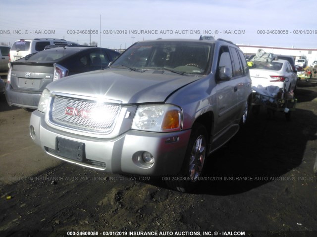 1GKET63M462144392 - 2006 GMC ENVOY DENALI GRAY photo 2