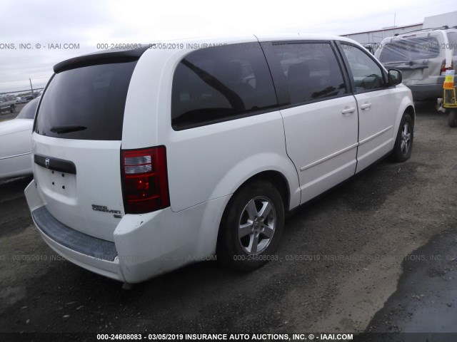 2D8HN44E59R670195 - 2009 DODGE GRAND CARAVAN SE WHITE photo 4