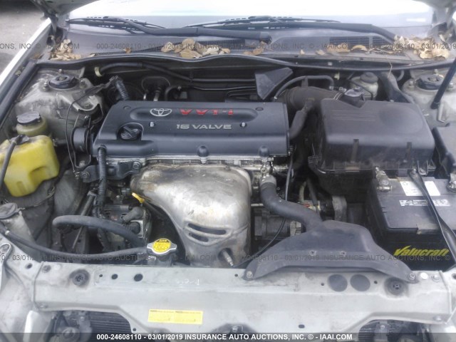 JTDBE32K830170962 - 2003 TOYOTA CAMRY LE/XLE SILVER photo 10