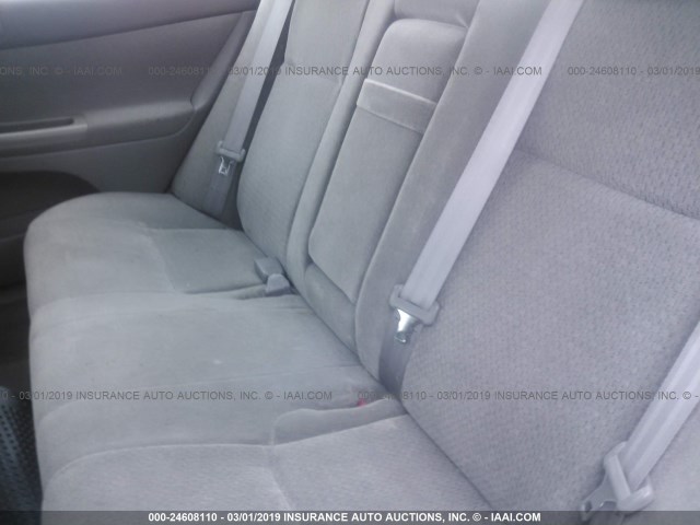 JTDBE32K830170962 - 2003 TOYOTA CAMRY LE/XLE SILVER photo 8