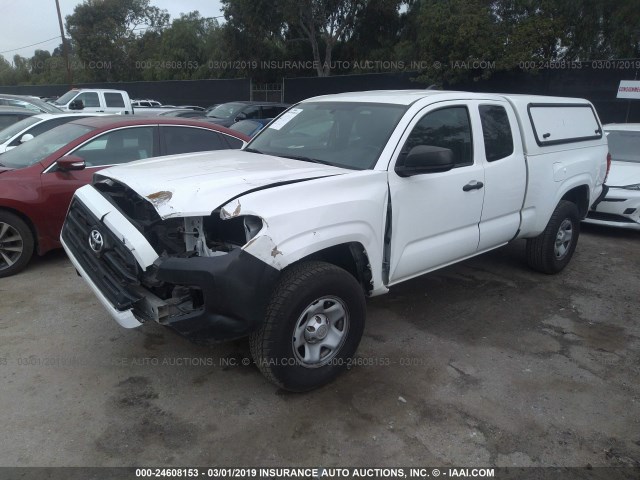 5TFRX5GN6GX061422 - 2016 TOYOTA TACOMA ACCESS CAB/SR/SR5 თეთრი ფოტო 2