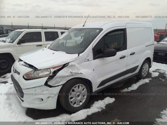 NM0LE6F78G1282668 - 2016 FORD TRANSIT CONNECT XLT WHITE photo 2