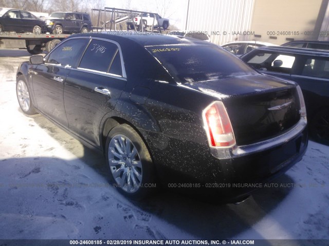 2C3CCAAG5DH726982 - 2013 CHRYSLER 300 BLACK photo 3